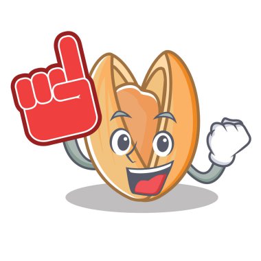 Köpük parmak Antep fıstığı maskot çizgi film