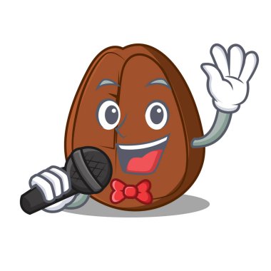 Şarkı kahve çekirdeği maskot çizgi film