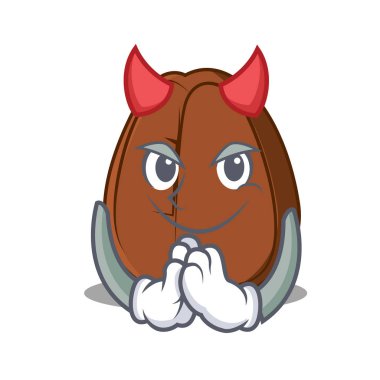 Şeytan kahve çekirdeği maskot çizgi film