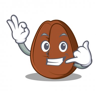 Bana kahve çekirdeği maskot çizgi film de