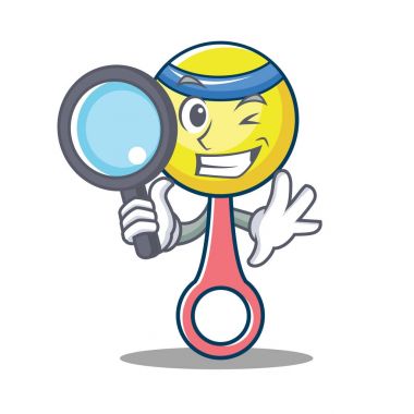 Dedektif çıngırak oyuncak karakter karikatür