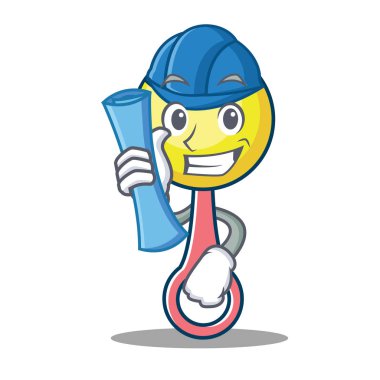 Mimar çıngırak oyuncak karakter karikatür