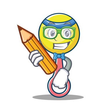 Öğrenci çıngırak oyuncak karakter karikatür