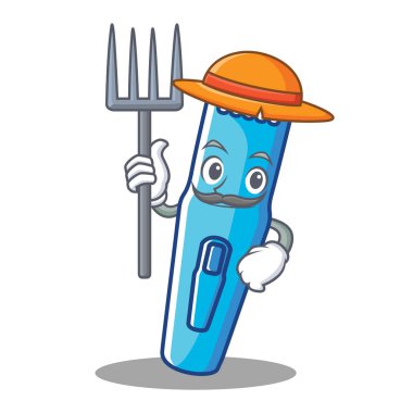 Çiftçi düzeltici karakter karikatür tarzı