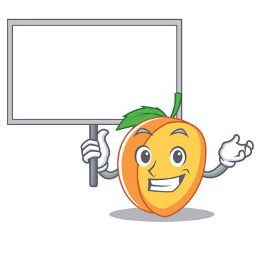 Kurulu kayısı karakter karikatür tarzı getirmek