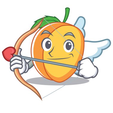 Aşk tanrısı kayısı karakter karikatür tarzı