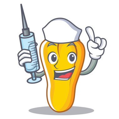 Hemşire kaju karakter karikatür tarzı