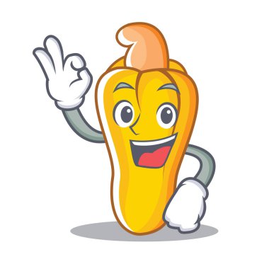 Kaju karakter karikatür tarzı Tamam