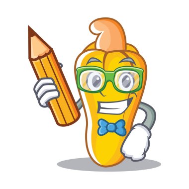 Öğrenci kaju karakter karikatür tarzı