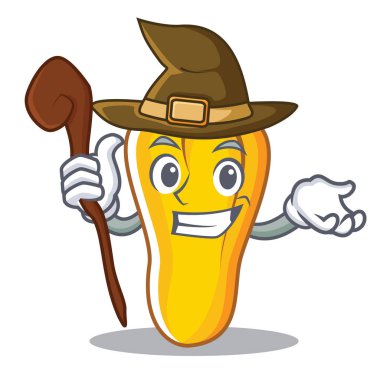 Cadı kaju maskot karikatür tarzı