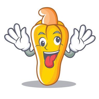 Deli kaju maskot karikatür tarzı