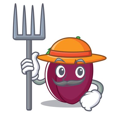 Çiftçi Erik karakter karikatür tarzı