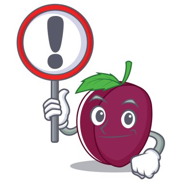 Erik işareti karakter karikatür tarzı ile