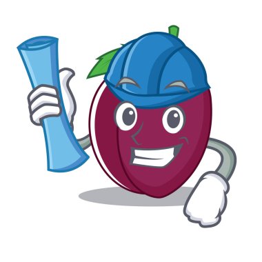 Erik karakter karikatür tarzı mimar