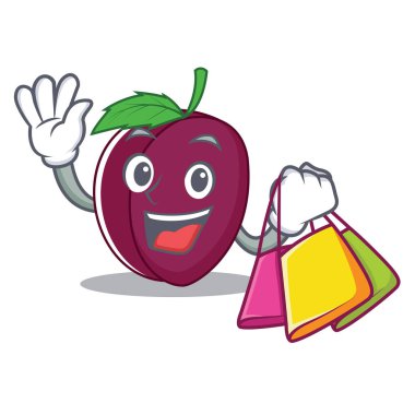 Erik karakter karikatür tarzı alışveriş