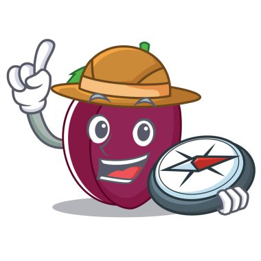 Explorer Erik maskot karikatür tarzı