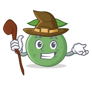 Cadı guava maskot karikatür tarzı