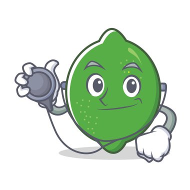 Doktor kireç karakter karikatür tarzı