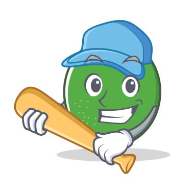 Oyun beysbol kireç karakter karikatür tarzı