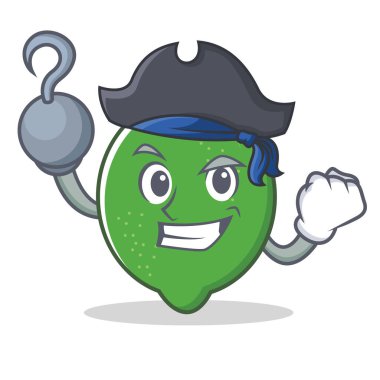 Korsan kireç karakter karikatür tarzı