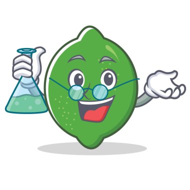 Profesör kireç karakter karikatür tarzı