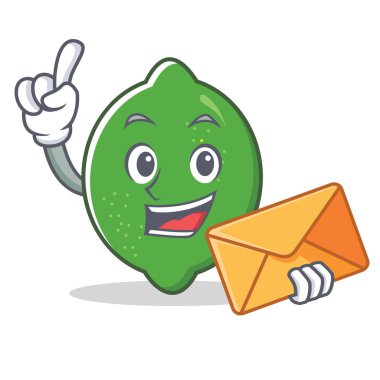 Zarf kireç karakter karikatür tarzı ile