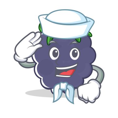 Denizci blackberry karakter karikatür tarzı