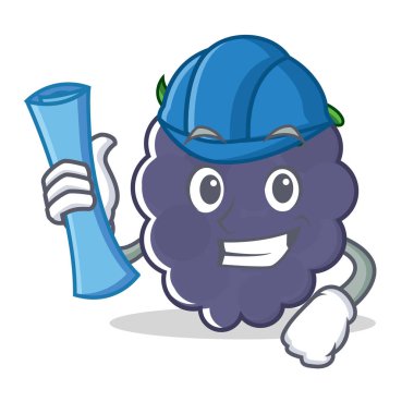 Mimar blackberry karakter karikatür tarzı