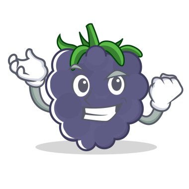 Başarılı blackberry karakter karikatür tarzı