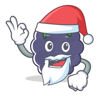 Santa blackberry maskot karikatür tarzı