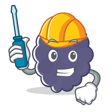 Otomotiv blackberry maskot karikatür tarzı