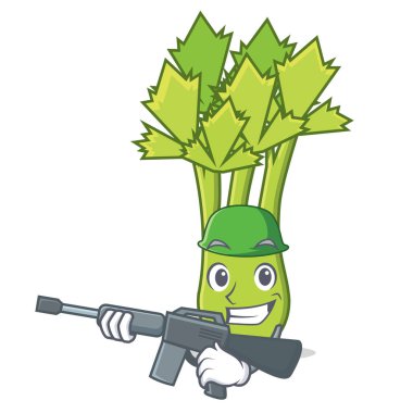 Ordu kereviz karakter karikatür tarzı