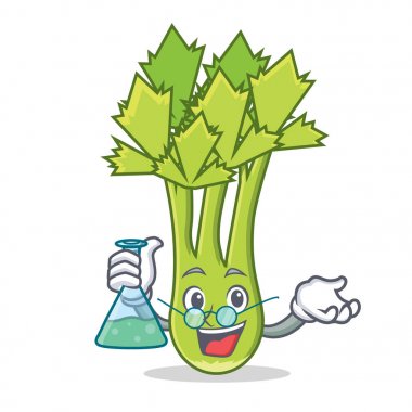 Profesör kereviz karakter karikatür tarzı