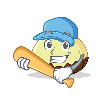 İskambil beyzbol yılan meyve karikatür karakter