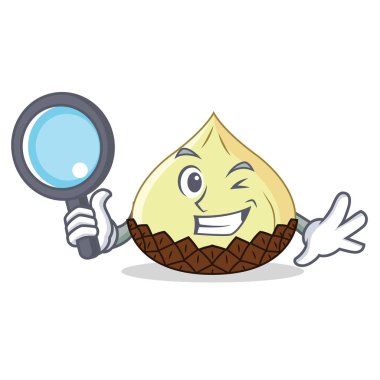 Dedektif yılan meyve karakter karikatür