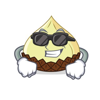 Süper cool yılan meyve karakter karikatür