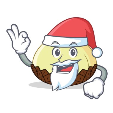 Santa yılan meyve maskot çizgi film