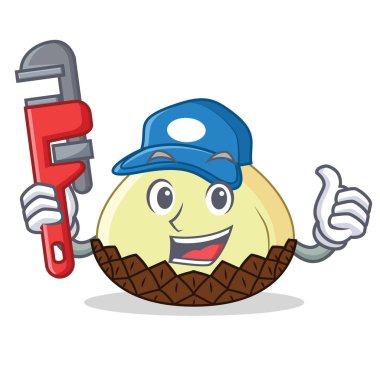 Tesisatçı yılan meyve maskot çizgi film