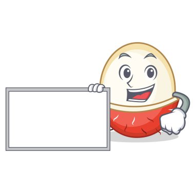 Yönetim Kurulu rambutan karakter karikatür tarzı ile