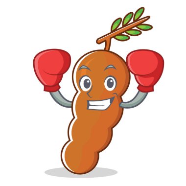 demirhindi karakter karikatür tarzı boks