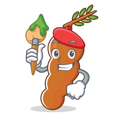 Sanatçı demirhindi karakter karikatür tarzı