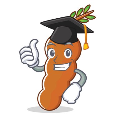 Mezuniyet demirhindi karakter karikatür tarzı