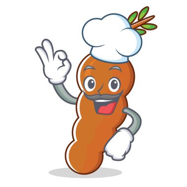 Şef demirhindi karakter karikatür tarzı