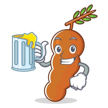 Suyu demirhindi maskot karikatür tarzı ile