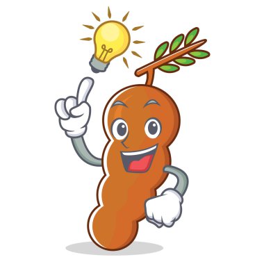 Bir fikir demirhindi maskot karikatür tarzı var