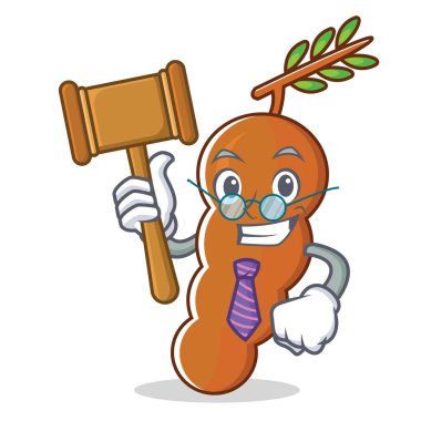 Yargıç demirhindi maskot karikatür tarzı