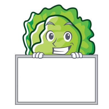 Yönetim Kurulu marul karakter karikatür tarzı ile sırıtarak