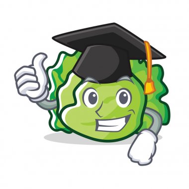 Mezuniyet marul karakter karikatür tarzı