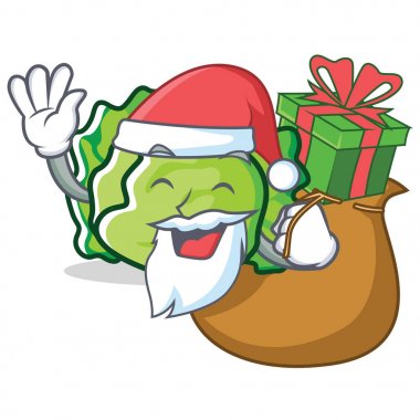 Noel Baba hediye marul karakter maskot stili ile