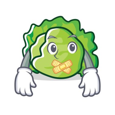 Sessiz marul karakter maskot stili